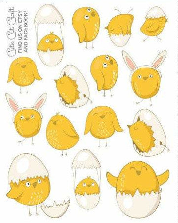 Easter Chicks || Deco Sheet